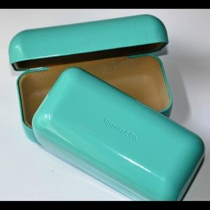 Tiffany and Co. sunglasses case with cloth and bag